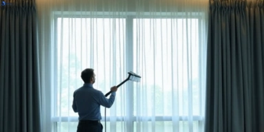 Commercial curtain stain removal service east-brisbane hotels offices restaurants