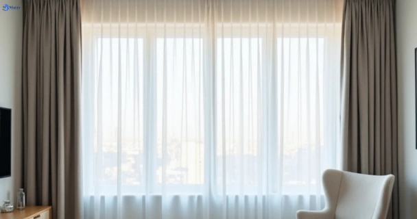 Freshly steam cleaned curtains in east-brisbane QLD