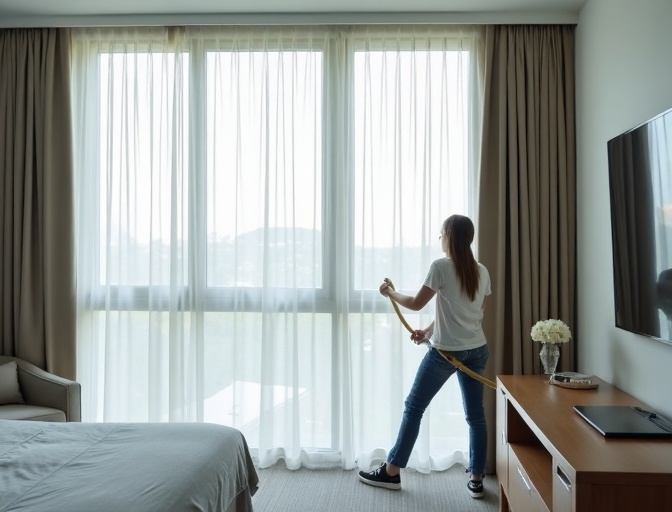 East Brisbane Sheer Curtain Cleaning